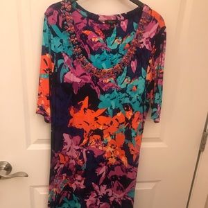 floral dress. Great for a wedding. Or Hawaii 😎